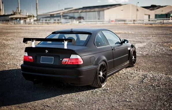 Черный, тюнинг, бмв, BMW, black, E46