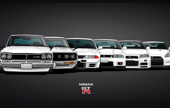 Машина, Ниссан, GTR, Nissan, GT-R, Car, Evolution, 2000
