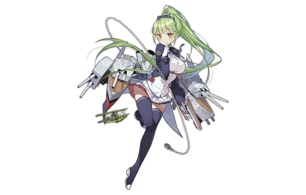 Girl, sexy, thighhighs, long hair, dress, anime, beautiful, pretty