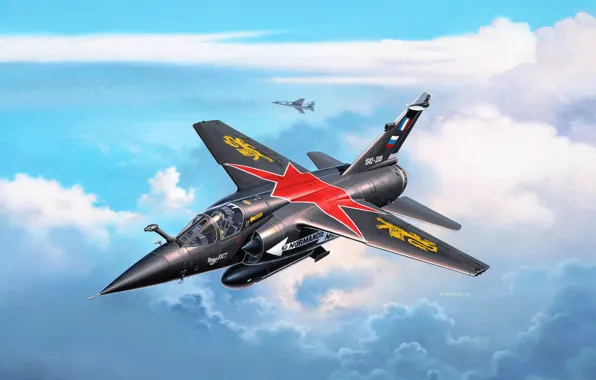 Франция, ВВС Франции, Andrzej Deredos, Dassault Mirage F1, лёгкий многоцелевой истребитель, Mirage F.1C/CT, нормандия-неман