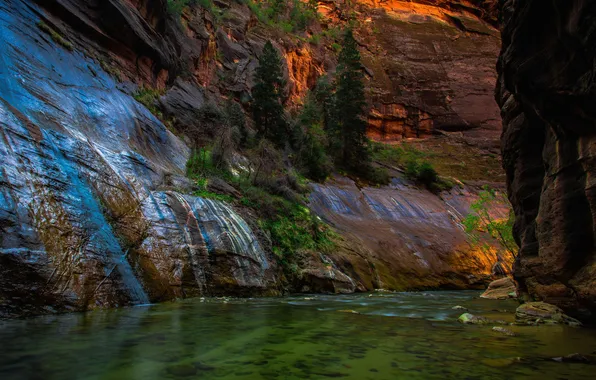 Картинка вода, природа, река, каньон, национальный парк