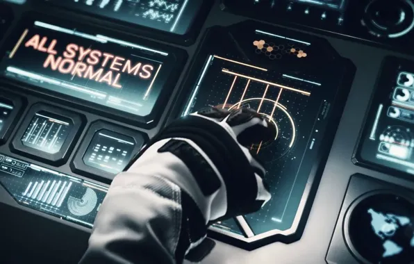 Картинка космос, будущее, настроение, рука, космонавт, космический корабль, 2K Games, Firaxis Games