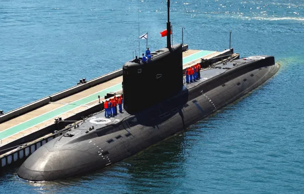 Лодка, ВМФ, подводная, швартовка, Севастополь, &quot;Новороссийск&quot;, Дизельная