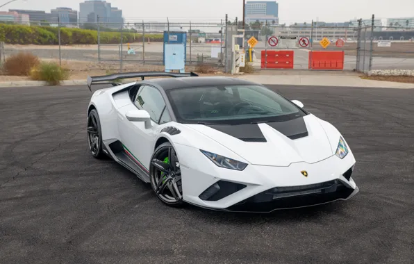 Lamborghini, Front, Vorsteiner, White, Huracan, Lamborghini Huracan, 2021, Vorsteiner Lamborghini Huracan