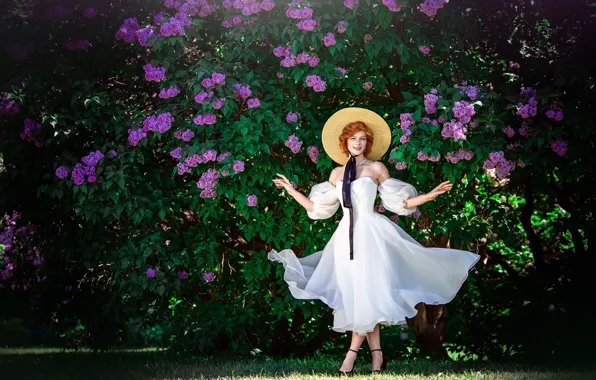 Картинка girl, dress, nature, model, Анастасия Жилина