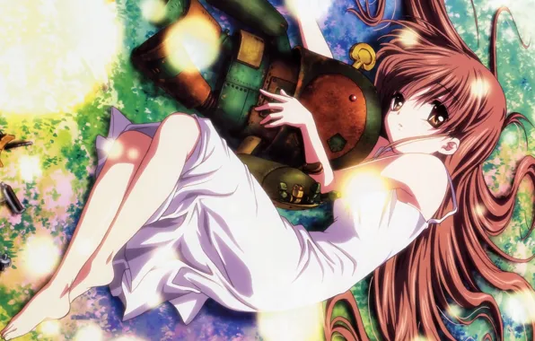 Девушка, робот, Clannad, Кланнад, волоссы