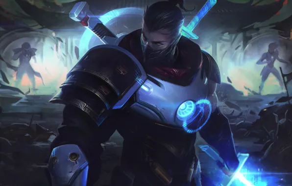 Взгляд, парень, боец, League of Legends