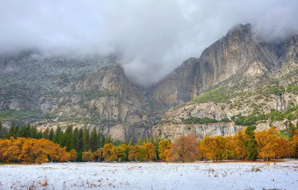 Осень, пейзаж, горы