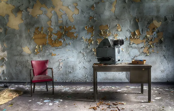 Стол, комната, стул