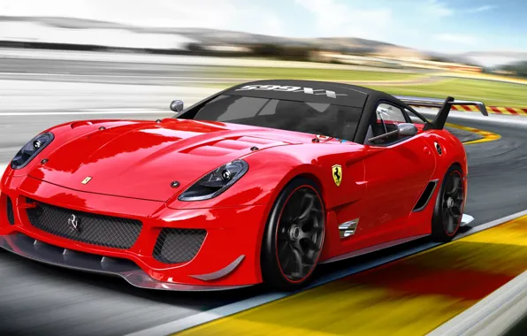 Race, Race Car, 599XX, Ferrari Race, Ferrari 599XX Race, Ferrari Red, Ferrari Wallpaper, Ferrari 599XX