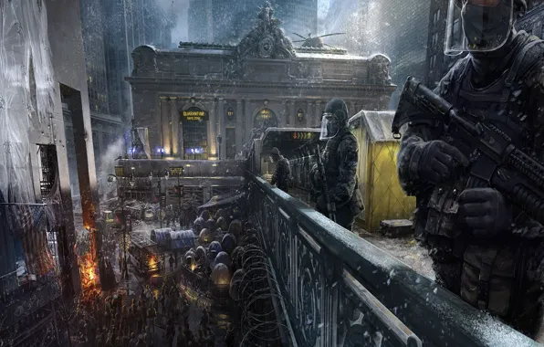 Winter, people, The Devision