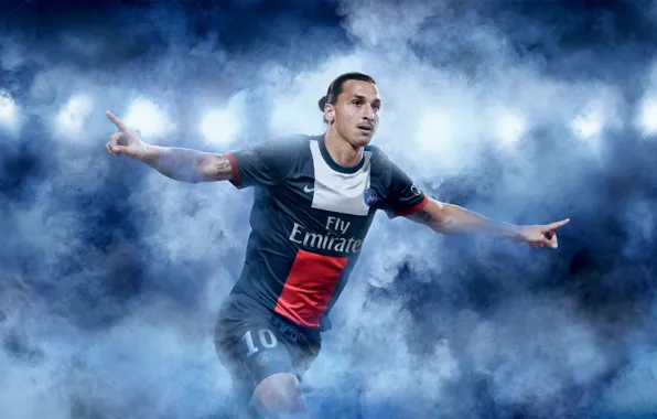 Футбол, Париж, sport, football, samurai, Paris saint germain, Zlatan Ibrahimovic, footballer