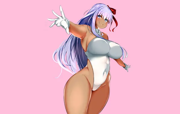 Girl, sexy, cleavage, long hair, boobs, anime, beautiful, pretty