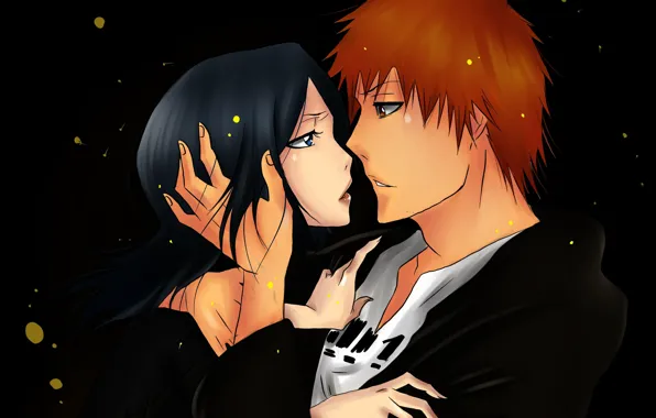 Девушка, любовь, пара, парень, двое, Bleach, Блич, Ичиго Куросаки