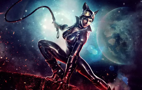 Картинка костюм, женщина-кошка, catwoman, хлыст, Selina Kyle, Селина Кайл