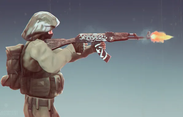 Ak47, cs:go, idf