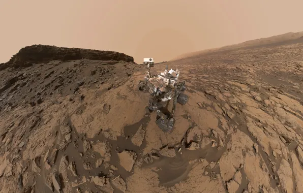 Картинка Марс, НАСА, марсоход, Кьюриосити, Марсианская научная лаборатория