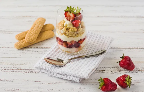 Ягоды, клубника, десерт, Strawberry, Dessert