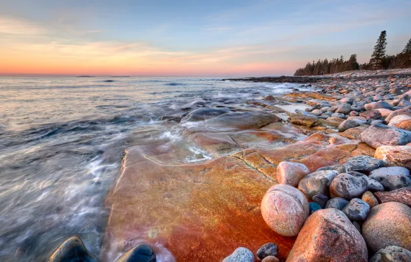 Море, камни, берег