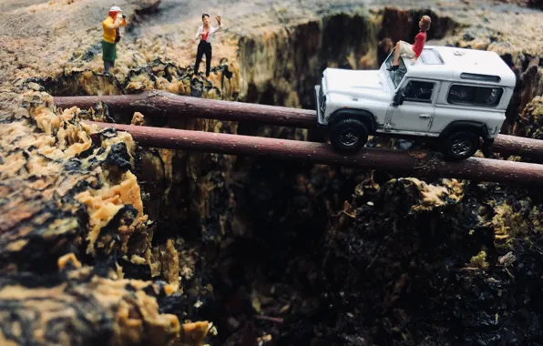 Car, Model, people, Macro, Offroad, Toys, Land Rover Defender, Toy