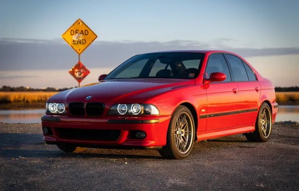 Картинка Red, E39, M5, DEAD END