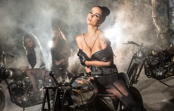 Девушка, брюнетка, Jenya D, Katie Fey, bike, sexy girl, большая грудь, Евгения Диордийчук