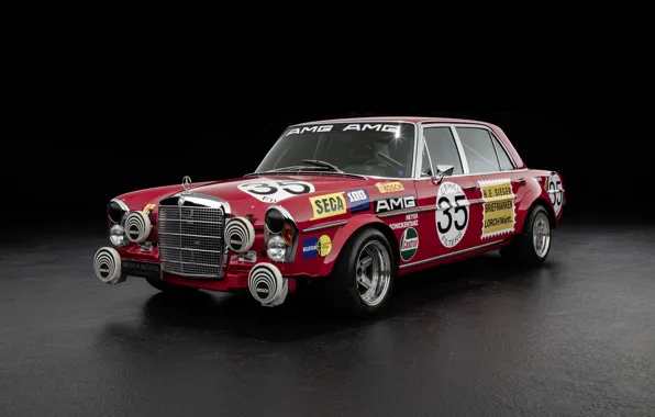 RED, W108, 300SEL, Mercede Benz, 6.3L, PIG