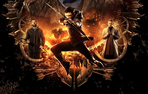 Лук, стрелы, приключения, постер, Robin Hood, лучник, Jamie Dornan, Джейми Дорнан