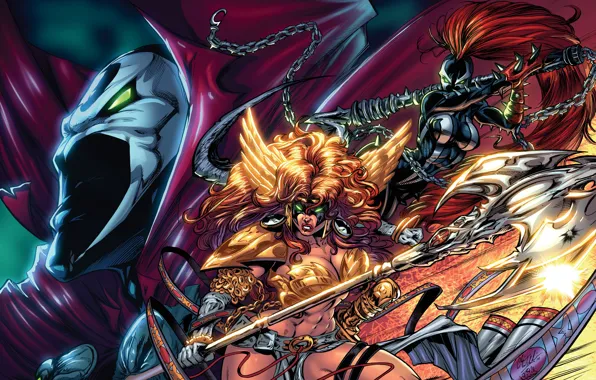 Angela, art, comics, spawn, Image Comics