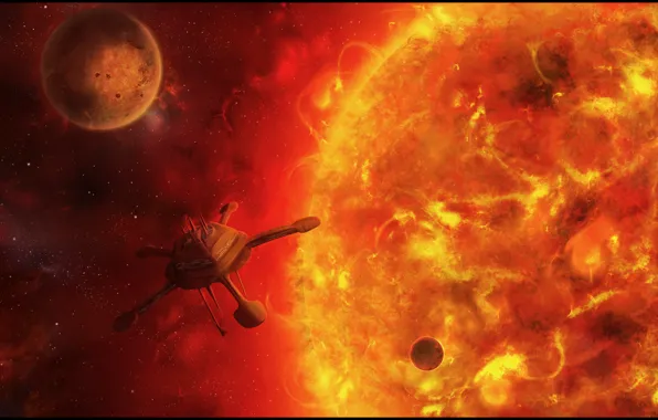Space, star, planet, sun observer