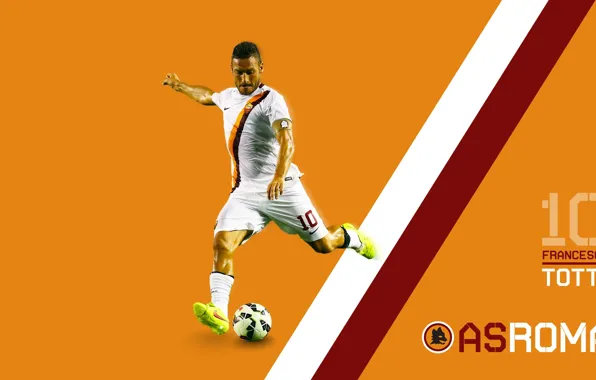 Wallpaper, sport, football, player, AS Roma, Francesco Totti