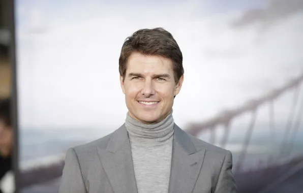 Картинка взгляд, поза, улыбка, актёр, Том Круз, режиссёр, сценарист, Tom Cruise