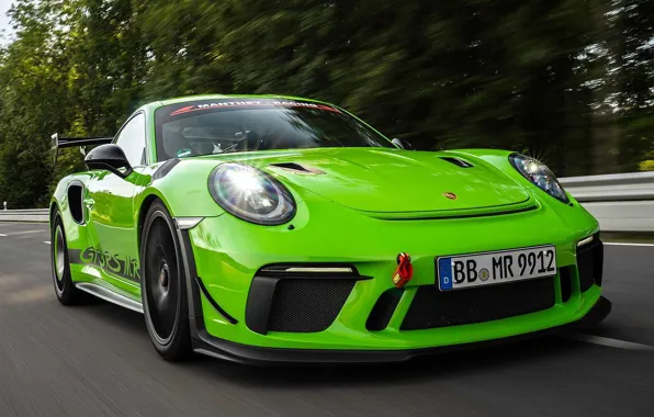 Картинка движение, скорость, Porsche 911 GT3 RS, Manthey Racing Upgrades, Receives