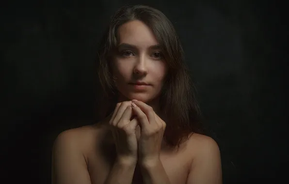 Взгляд, девушка, портрет, Сергей Рыбин