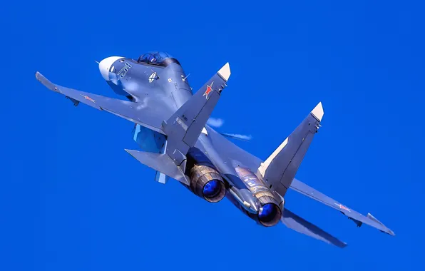 Картинка небо, полёт, многоцелевой истребитель, Су-30СМ, Su-30SM, МА ВМФ России, поколение 4+