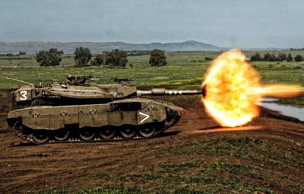 Картинка tanks, Merkava, Israel, Israel Defense Forces, Israeli main battle tank, modern armored vehicles, tank shot …