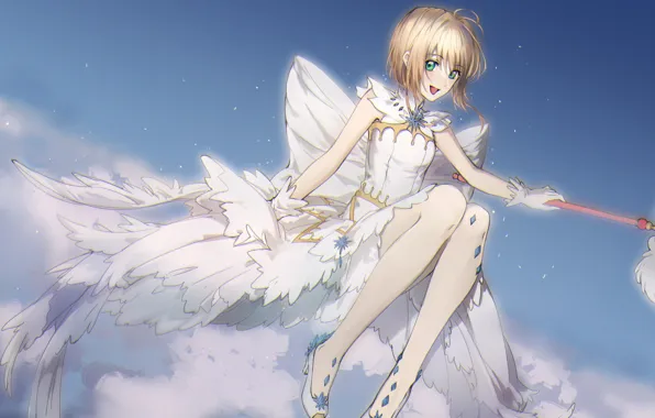 Девушка, улыбка, Card Captor Sakura, Сакура - собирательница карт
