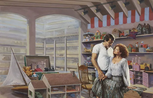 Рисунок, живопись, художник-иллюстратор, Barnett Plotkin
