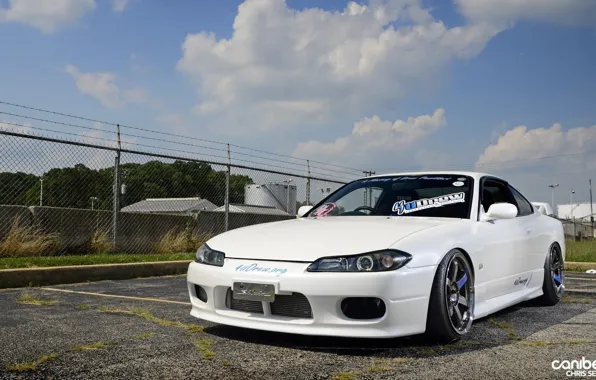 Nissan, white, japan, jdm, tuning, silvia, s15, low