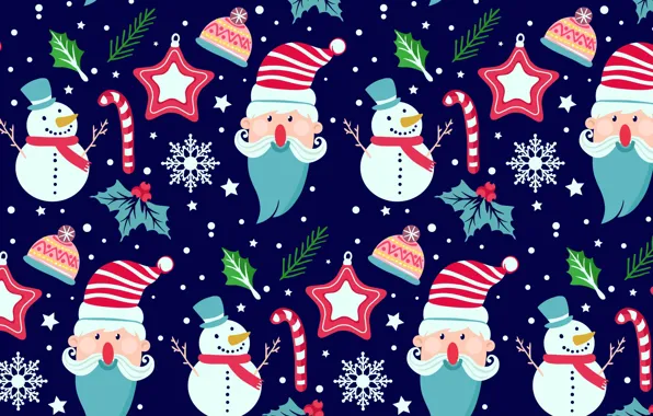 Картинка зима, синий, фон, праздник, текстура, Winter, pattern