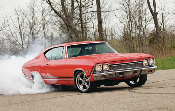 Обои, Chevrolet, Muscle, Car, wallpapers, 1968, Chevelle