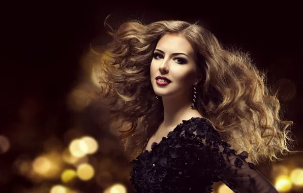 Взгляд, девушка, лицо, стиль, модель, волосы, макияж, прическа