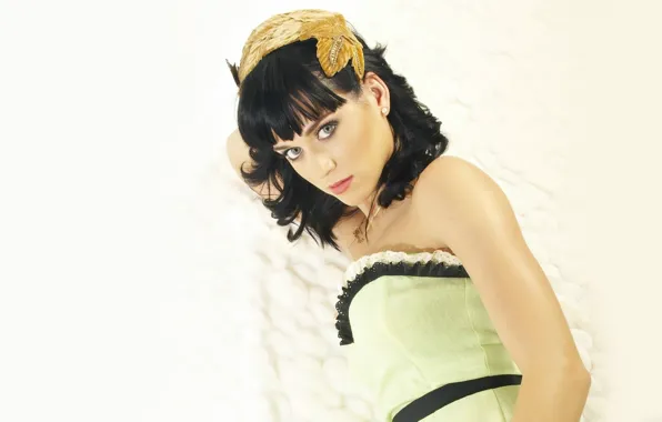 Взгляд, девушка, звезда, платье, брюнетка, Katy Perry, певица, причёска