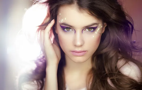 Взгляд, девушка, портрет