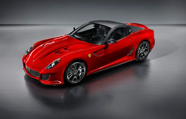 Красный, Ferrari, спорткар, 599 GTO