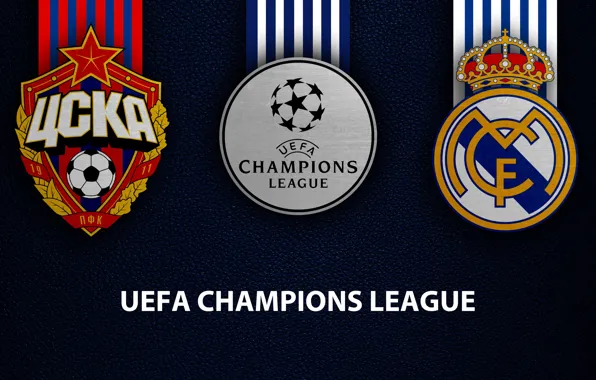 Wallpaper, sport, logo, football, Real Madrid, UEFA Champions League, CSKA Moscow vs Real Madrid, CSKA …