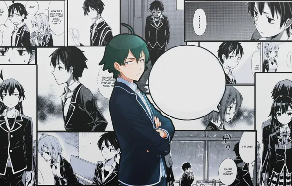 Арт, парень, манга, Oregairu