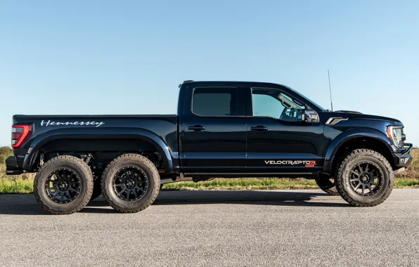 Картинка Ford, Пикап, Power, вид сбоку, Мощь, Hennessey, Pickup, 6x6