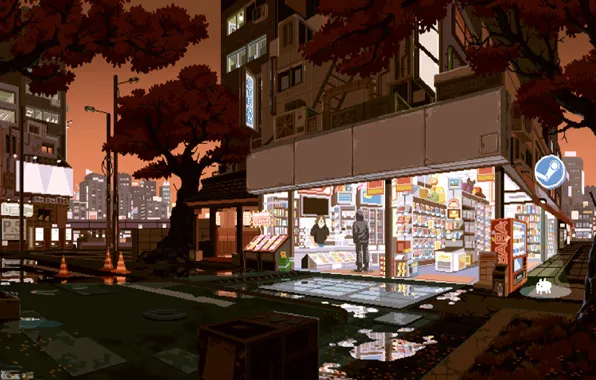 Autumn, пиксель, pixel, Steam, стим, 1 day