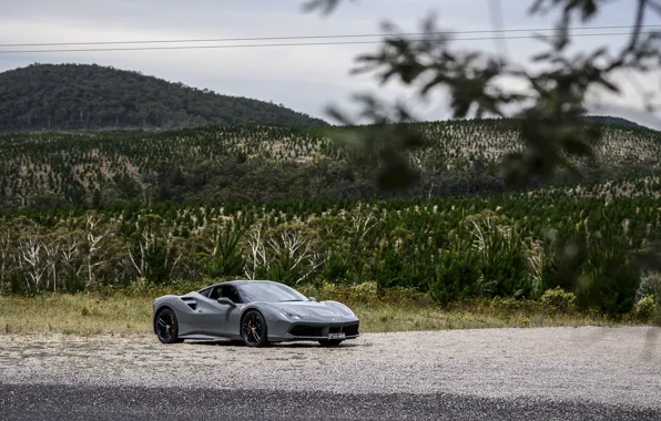 Картинка ferrari, феррари, GTB, 488